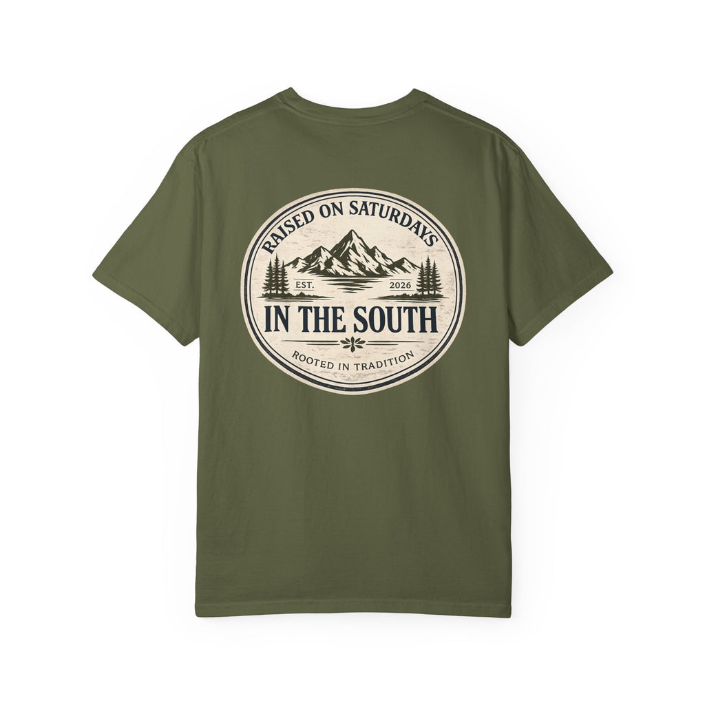 Raised On Saturdays In The South Classic T-Shirt-Mountain Seasons