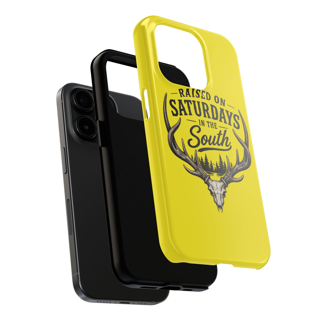 Raised On Saturdays In The South Phone Case-Spread Runs Deep In The Woods-(yellow)