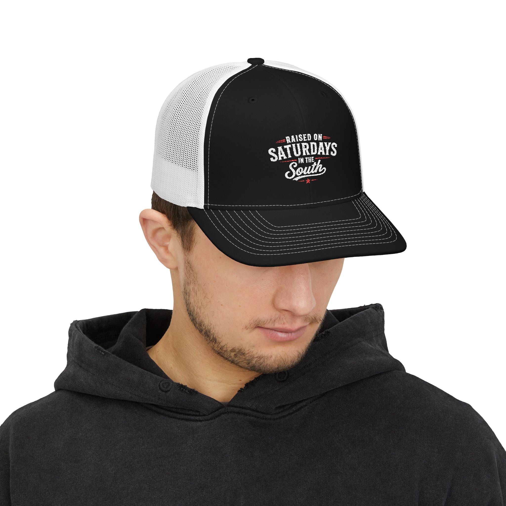 SnapbackTrucker Cap — "Raised On Saturdays In The South"