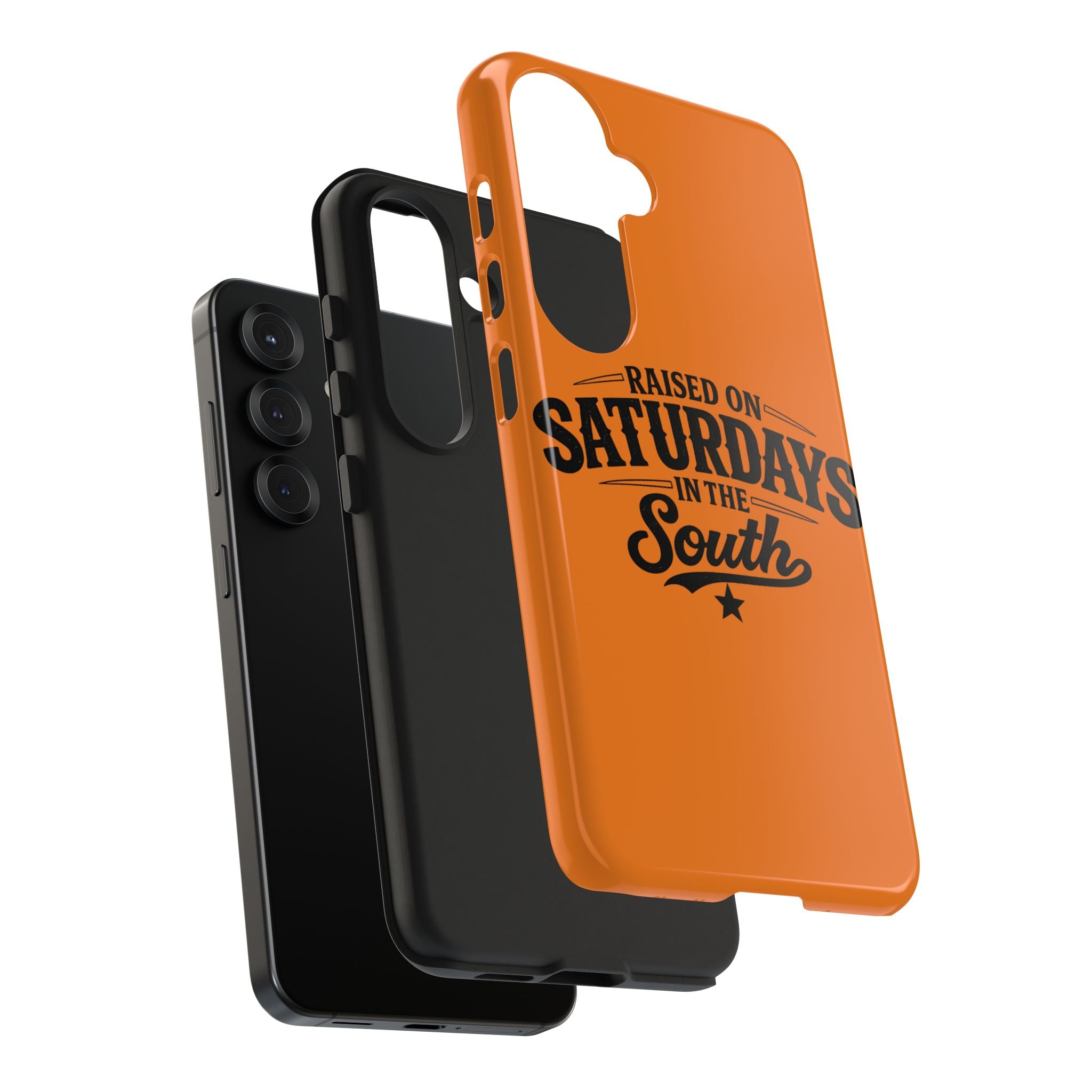 Raised On Saturdays In The South Phone Case-(orange)
