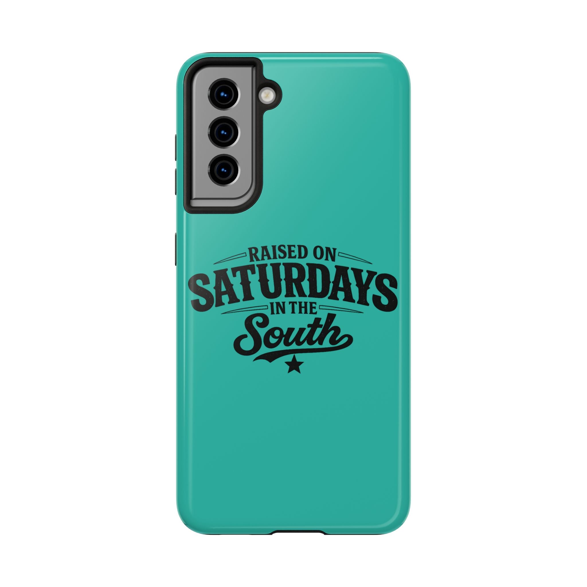 Raised On Saturdays In The South Phone Case-(blue)