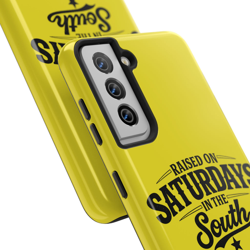 Raised On Saturdays In The South Phone Case-(yellow)