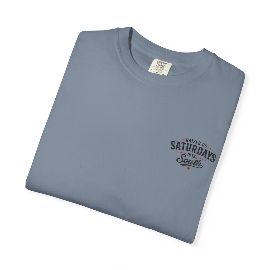 Raised On Saturdays In The South T‑Shirt — Good Riding Buddies Men's