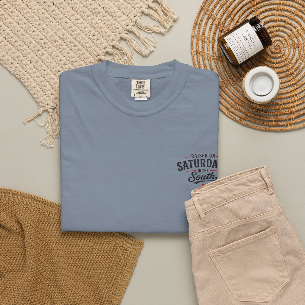 Raised On Saturdays In The South T-Shirt Boy Dad-"Daddy's Home"