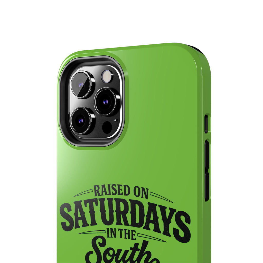 Raised On Saturdays In The South Phone Case-(green)