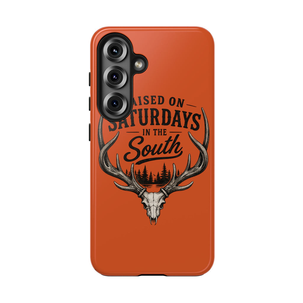 Raised On Saturdays In The South Phone Case-Spread Runs Deep In The Woods-(orange)