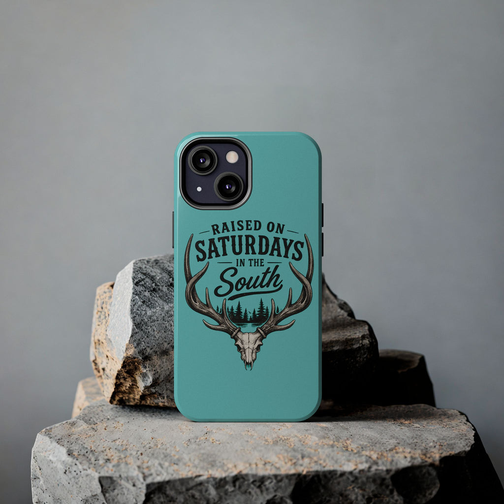 The Spreads Runs Deep In The Woods Phone Case-(blue)
