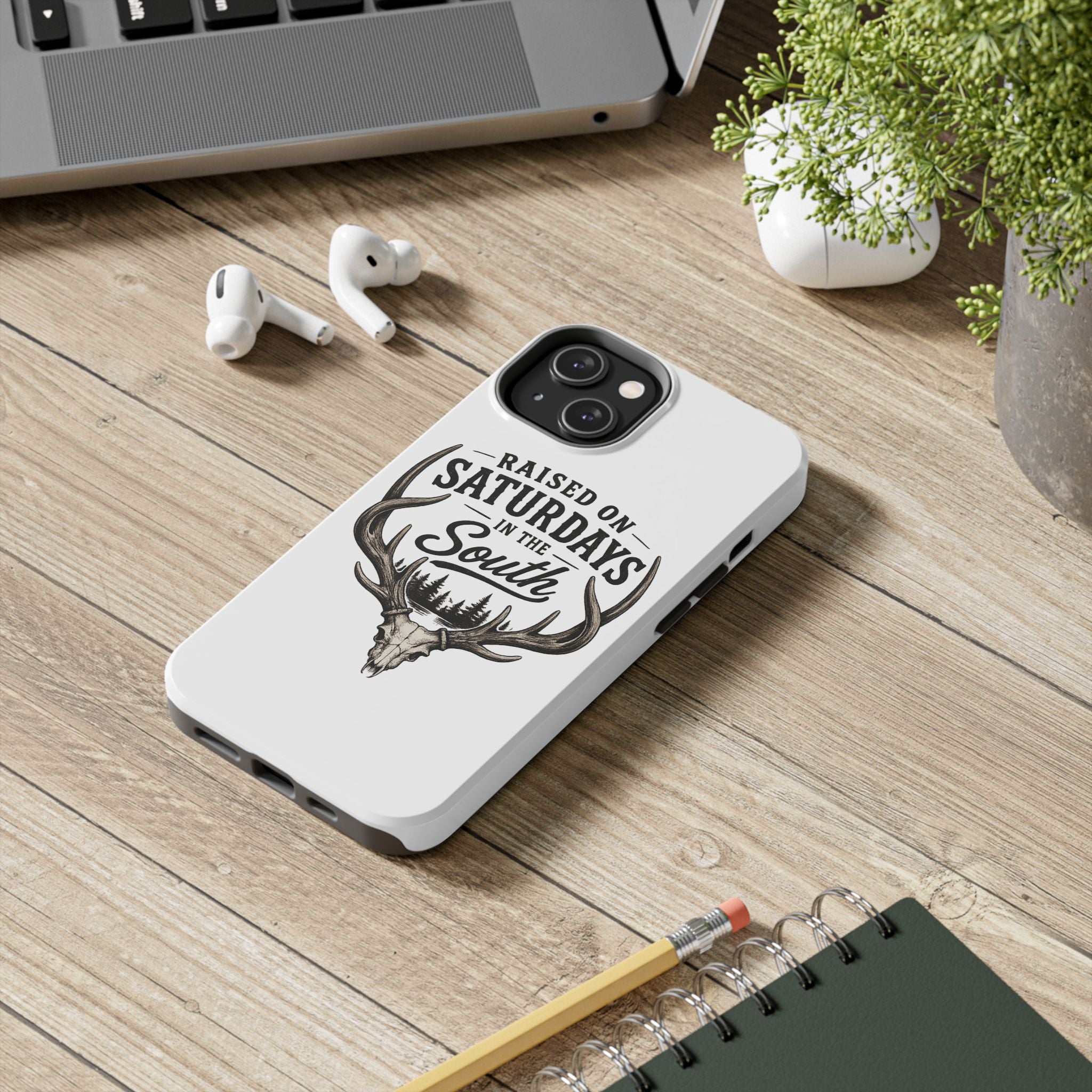 The Spreads Runs Deep In The Woods Phone Case-(white)