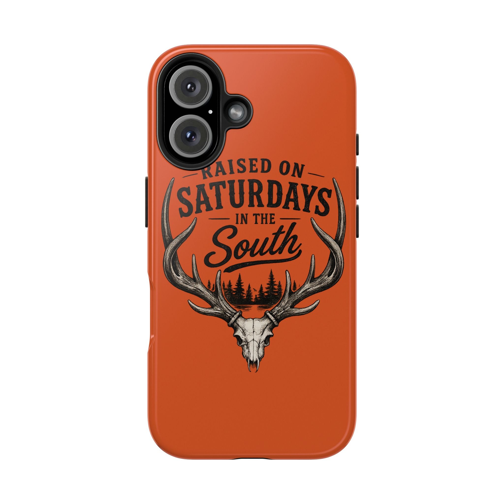 Raised On Saturdays In The South Phone Case-Spread Runs Deep In The Woods-(orange)