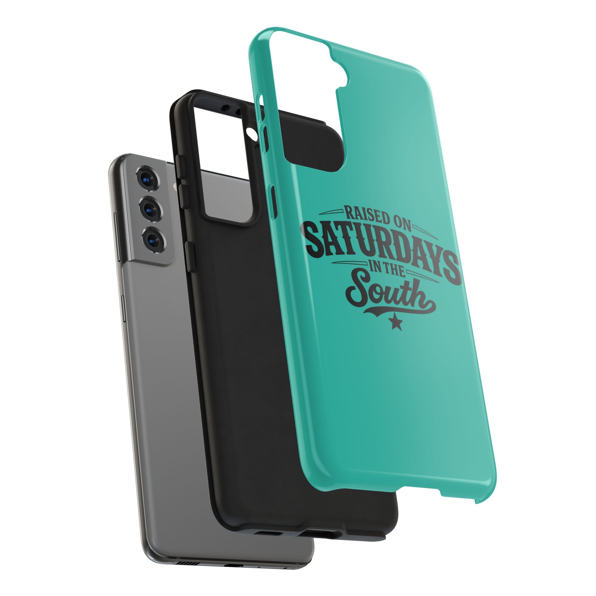 Raised On Saturdays In The South Phone Case-(blue)