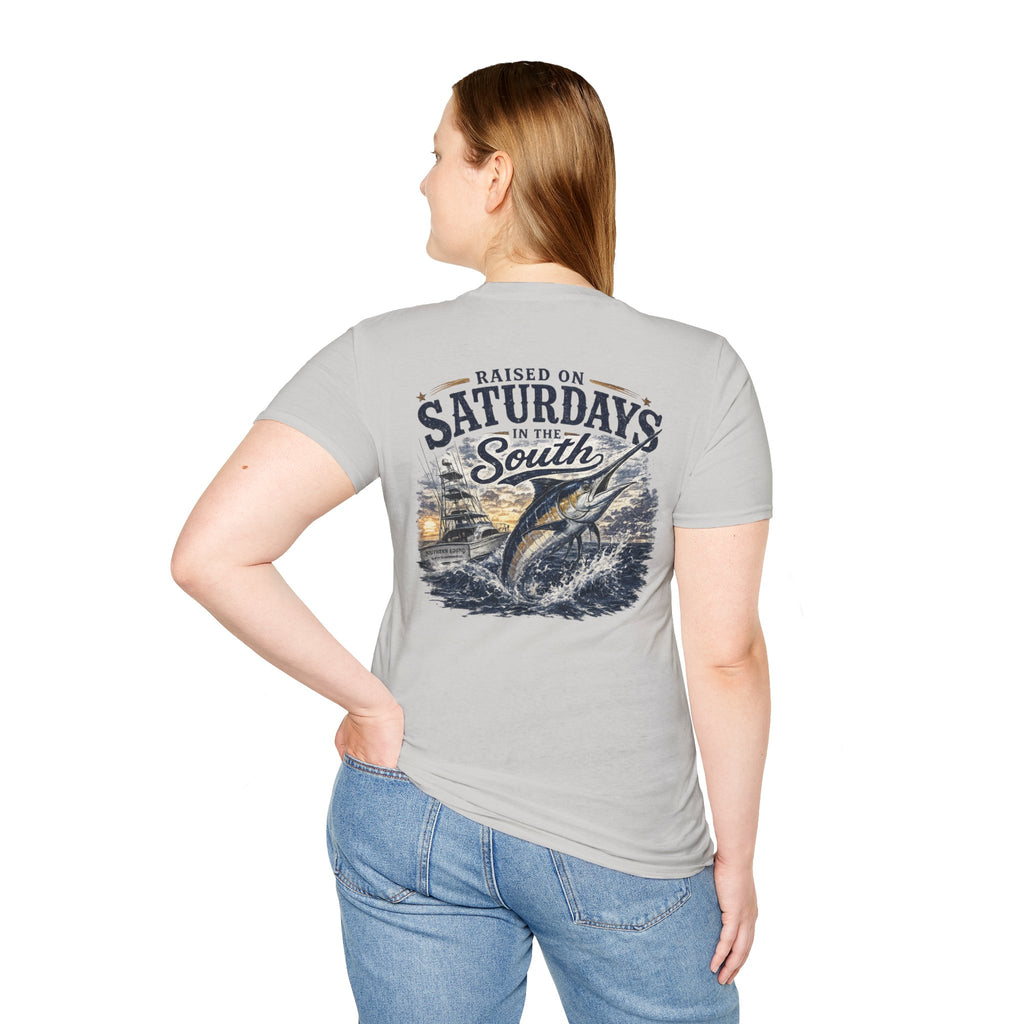 Raised On Saturdays In The South Vintage T-Shirt- Deep Sea Saturdays