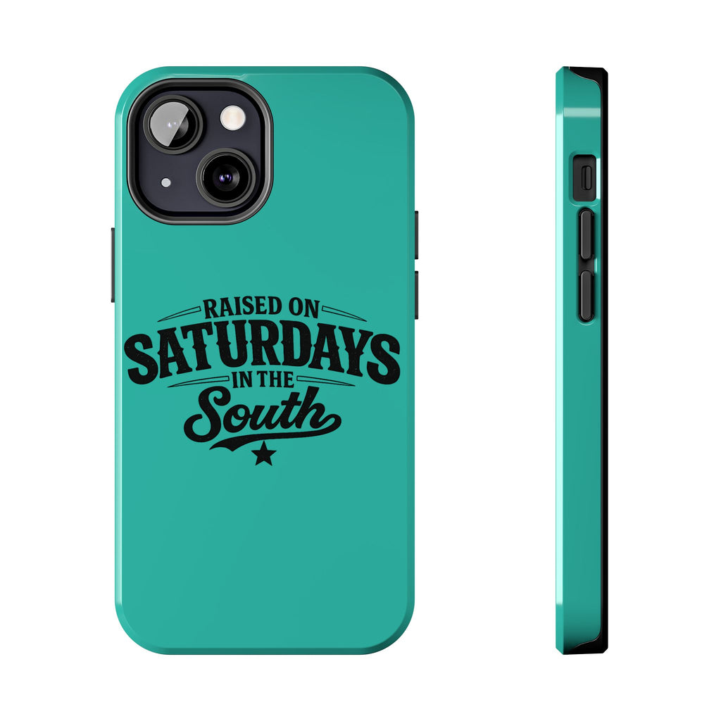 Raised On Saturdays In The South Phone Case-(blue)