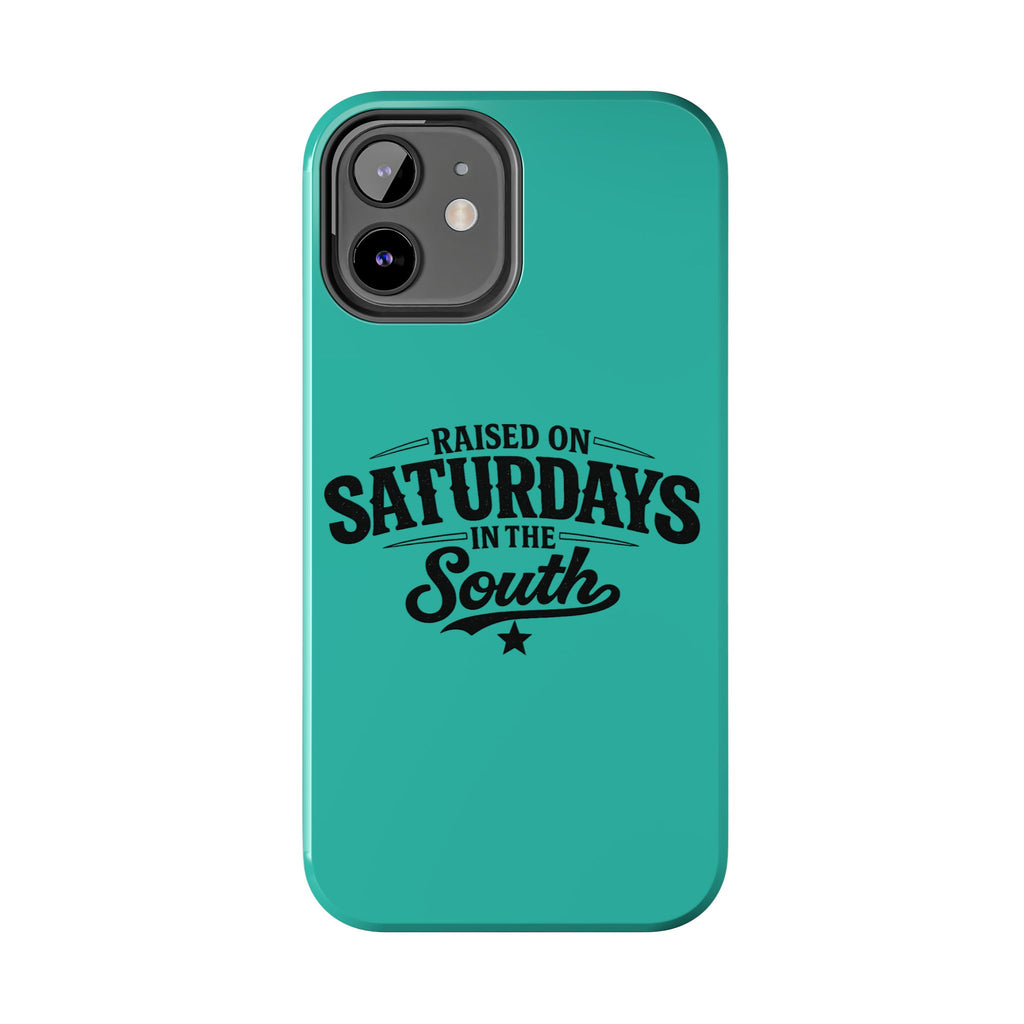 Raised On Saturdays In The South Phone Case-(blue)
