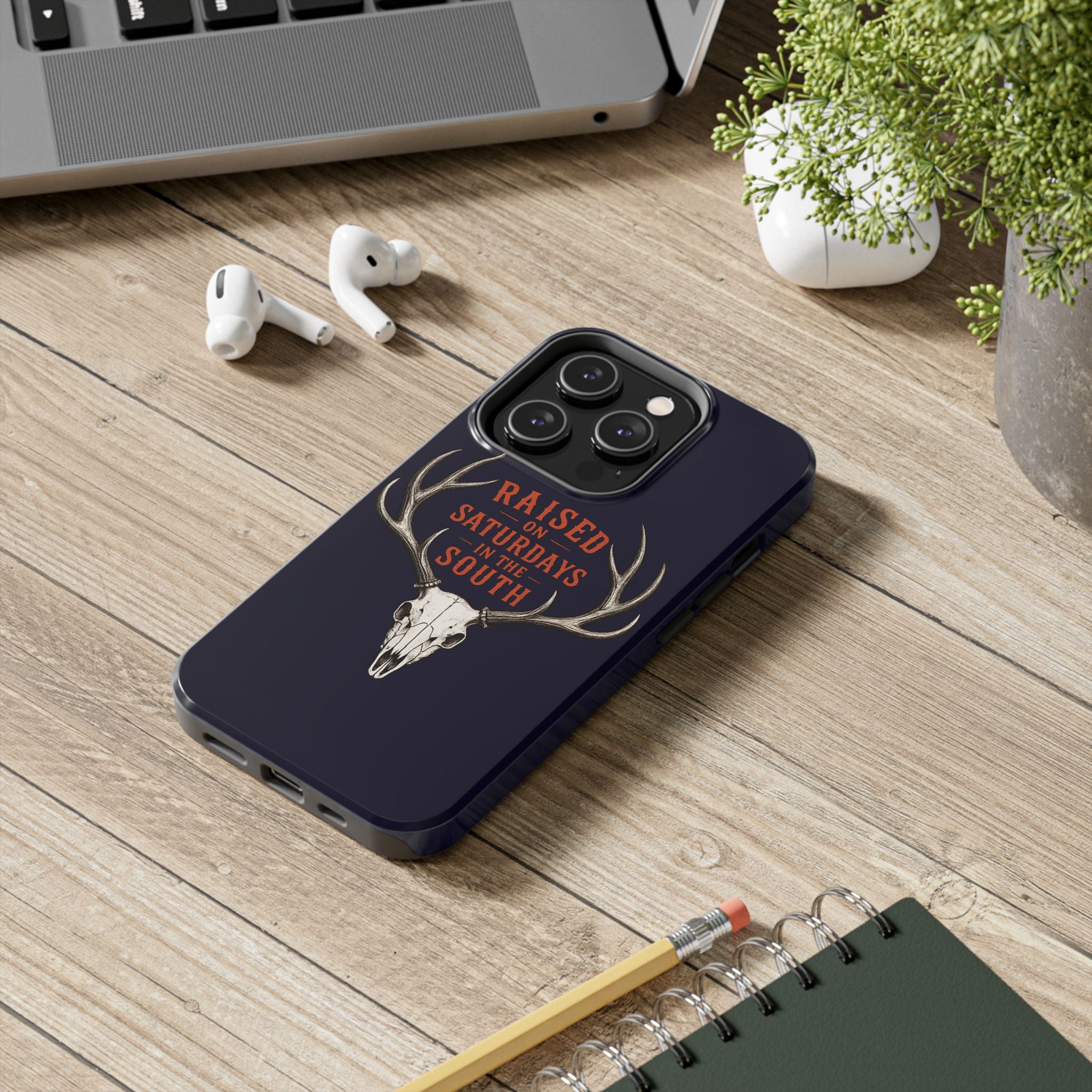 The Spreads Runs Deep In The Woods Phone Case-(blue)