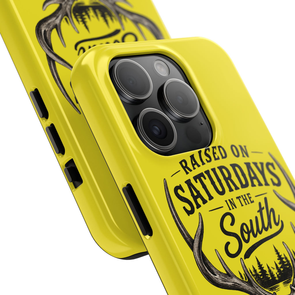 Raised On Saturdays In The South Phone Case-Spread Runs Deep In The Woods-(yellow)