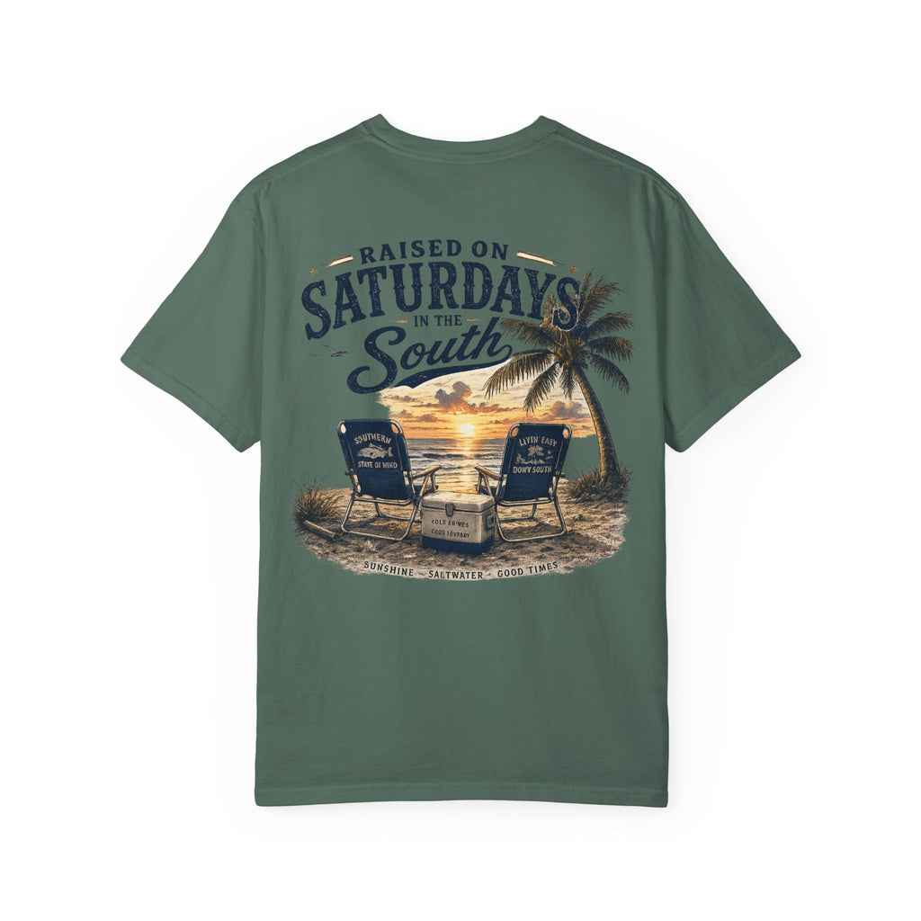 Raised On Saturdays In The South T-Shirt — Beachin It On Summer Saturdays