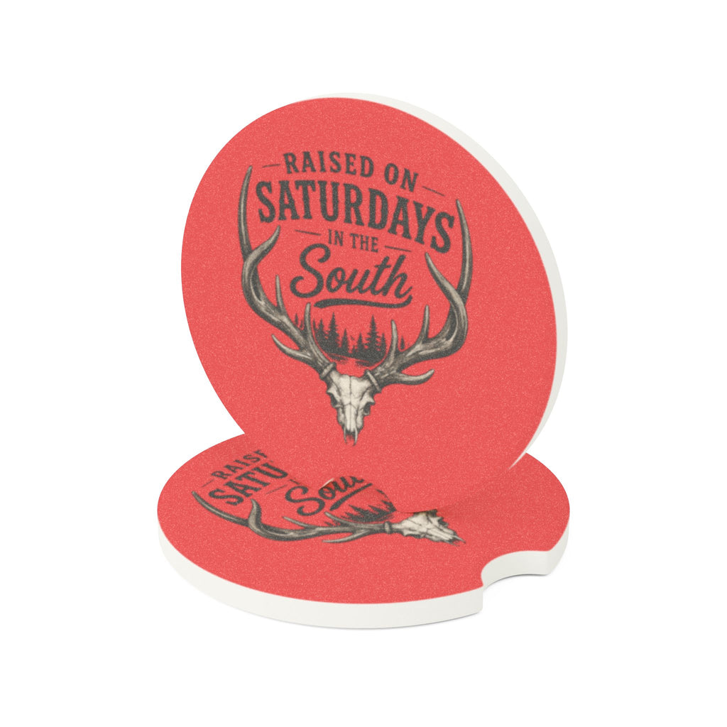 The Spread Runs Deep In The Woods Car Coaster (red)