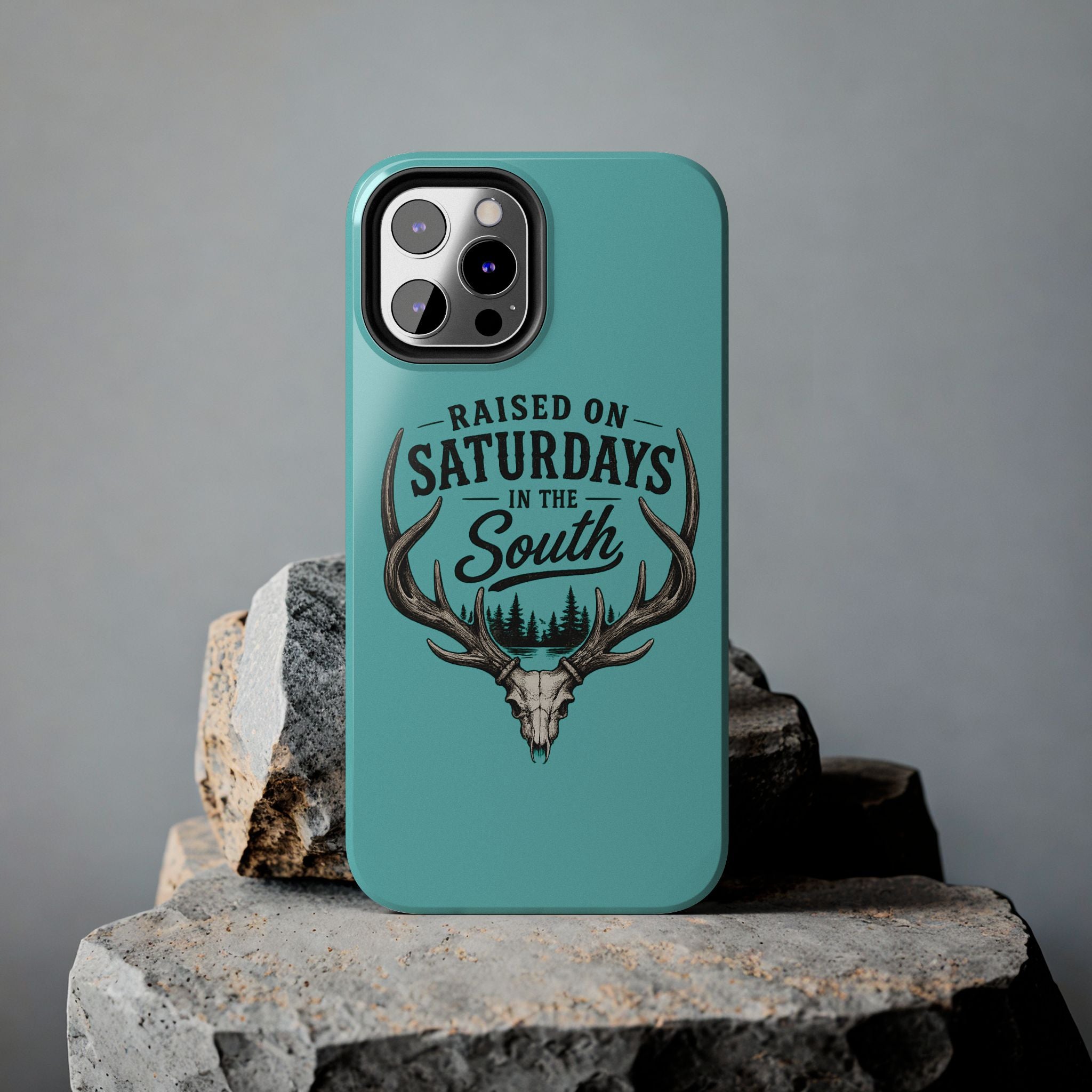 The Spreads Runs Deep In The Woods Phone Case-(blue)