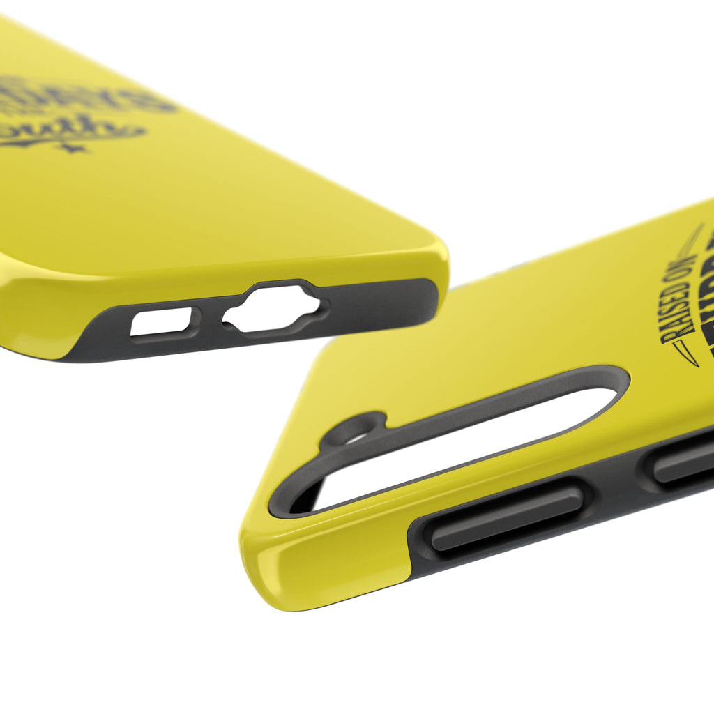 Raised On Saturdays In The South Phone Case-(yellow)