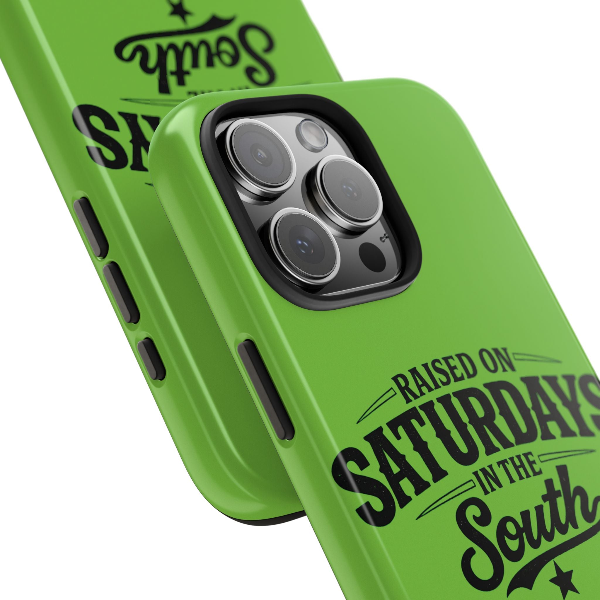 Raised On Saturdays In The South Phone Case-(green)