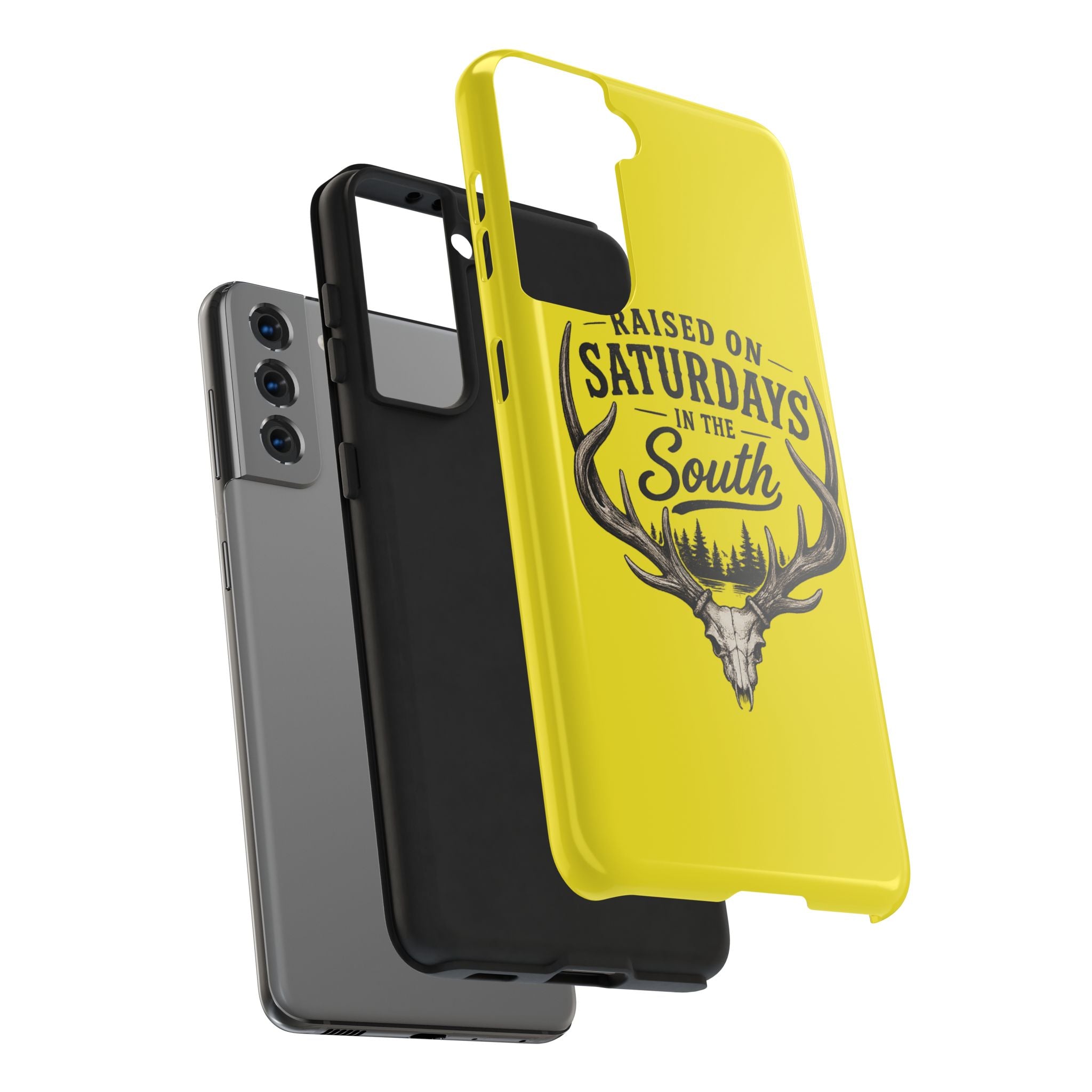 Raised On Saturdays In The South Phone Case-Spread Runs Deep In The Woods-(yellow)
