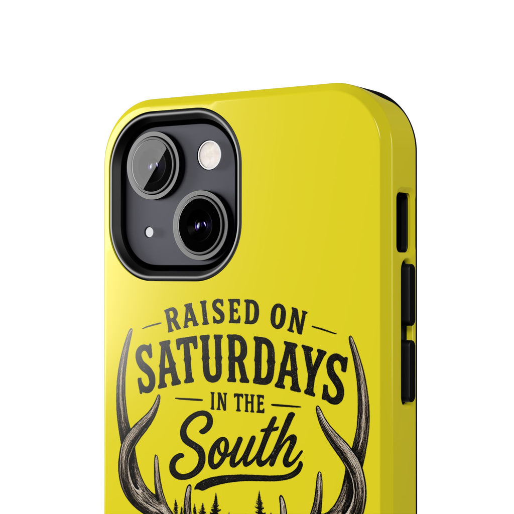 Raised On Saturdays In The South Phone Case-Spread Runs Deep In The Woods-(yellow)