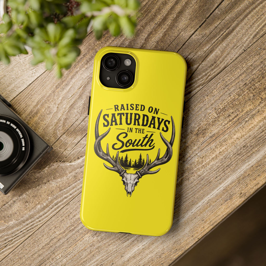 Raised On Saturdays In The South Phone Case-Spread Runs Deep In The Woods-(yellow)