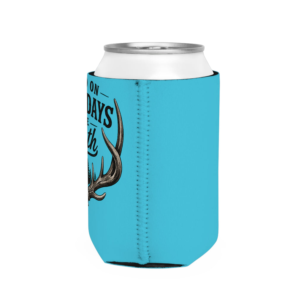 Raised On Saturdays In The South Can Cooler Sleeve-The Spread Runs Deep In The Woods-(blue)