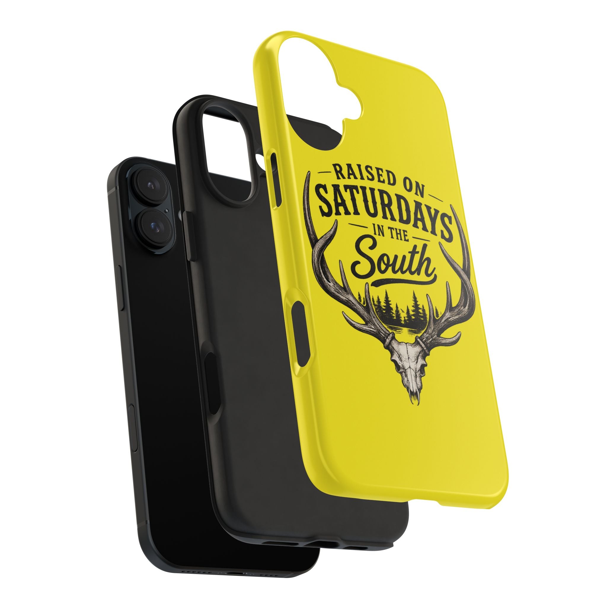 Raised On Saturdays In The South Phone Case-Spread Runs Deep In The Woods-(yellow)