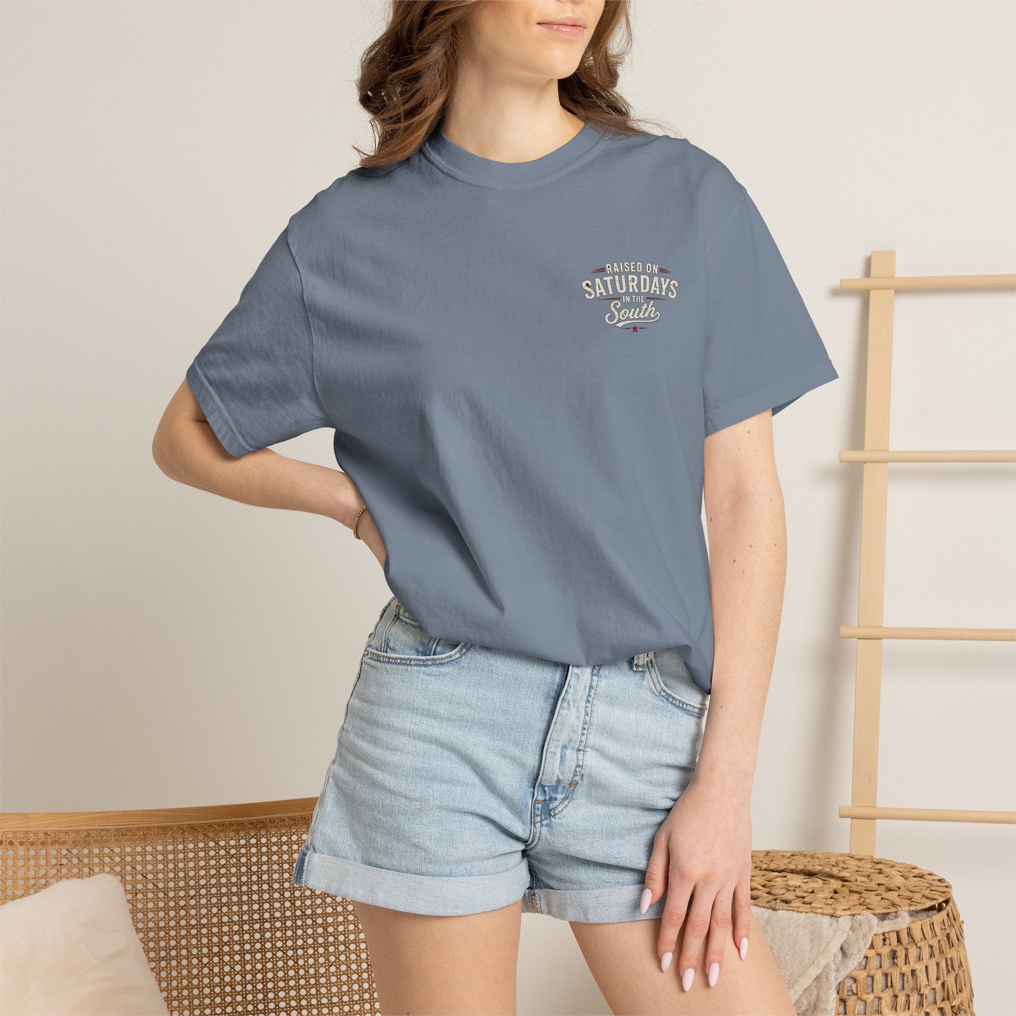 Raised On Saturdays In The South T-Shirt- Mud Park Saturdays