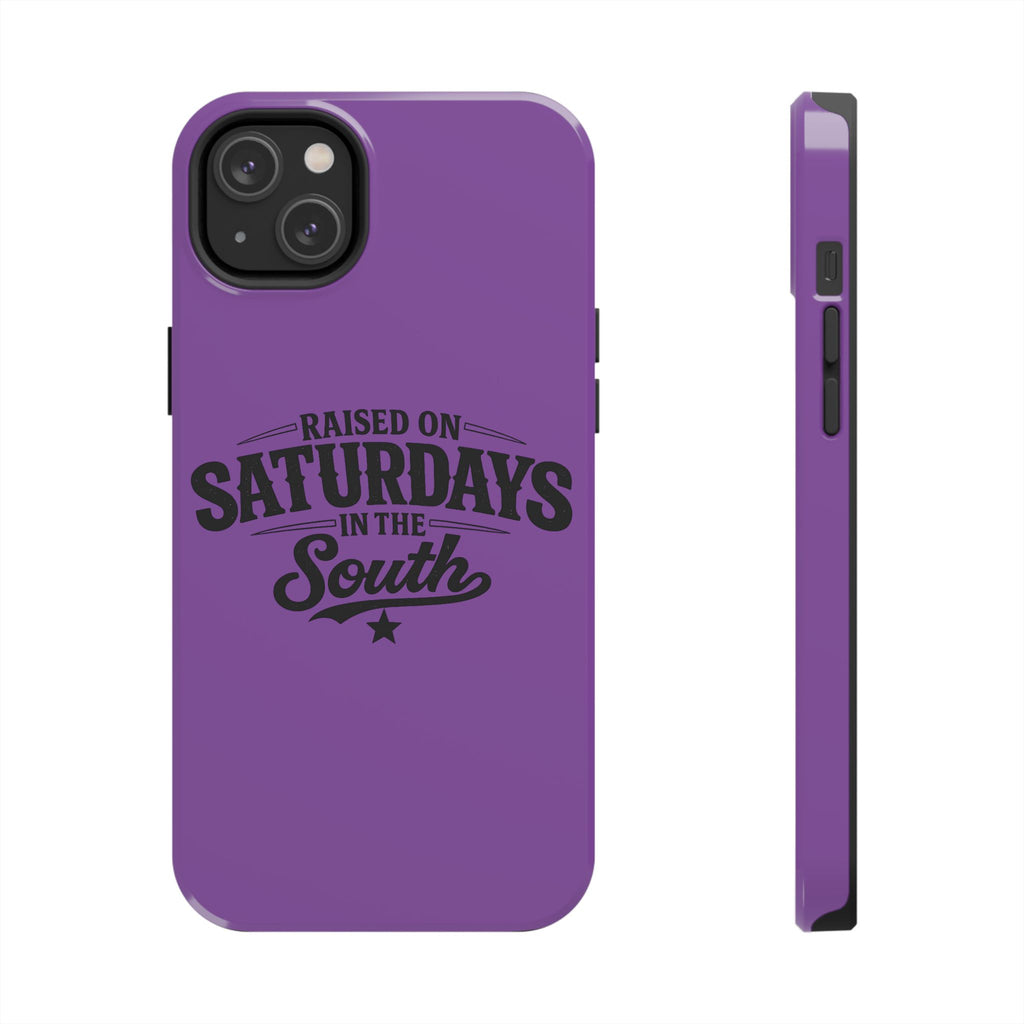 Raised On Saturdays In The South Phone Case-(purple)