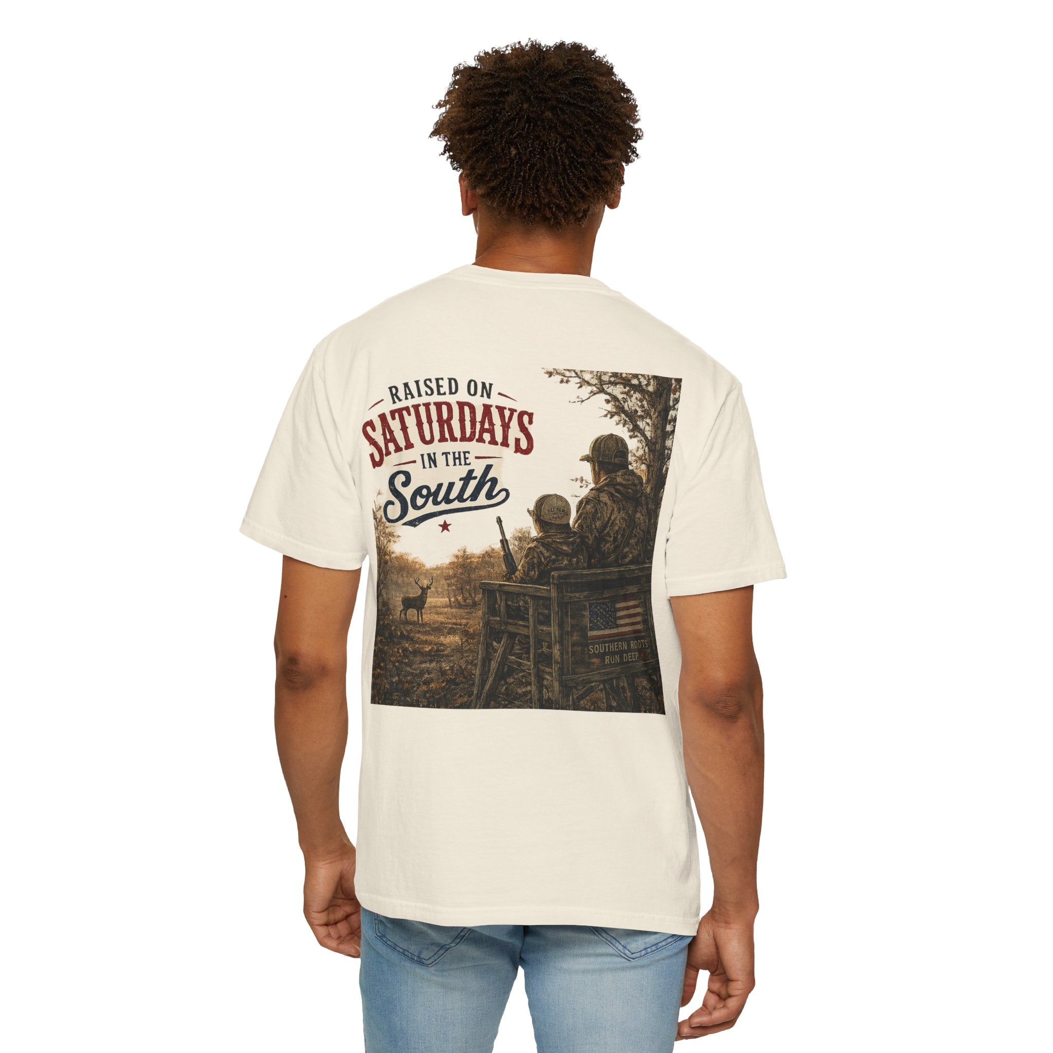 Raised On Saturdays In The South T-Shirt- Early Morning Hunts