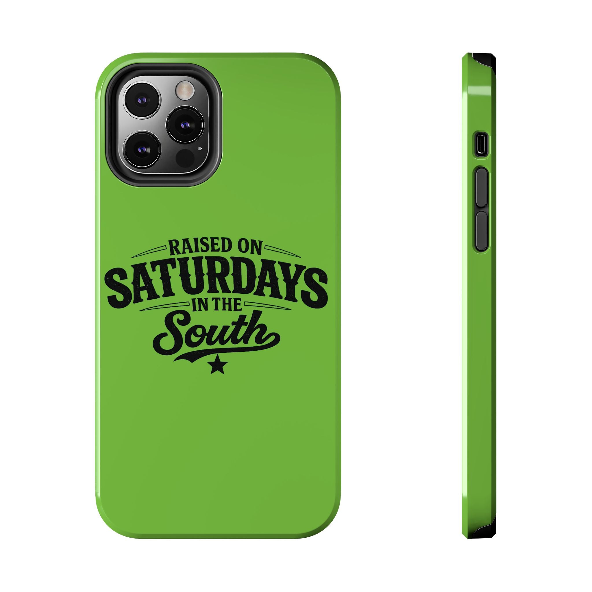 Raised On Saturdays In The South Phone Case-(green)