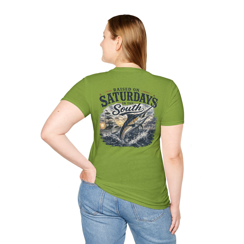 Raised On Saturdays In The South Vintage T-Shirt- Deep Sea Saturdays