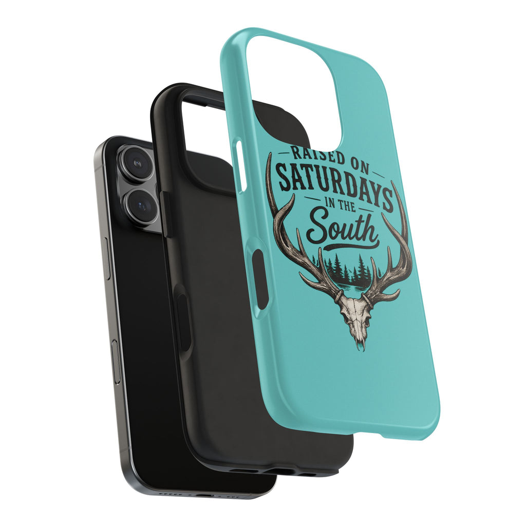 The Spreads Runs Deep In The Woods Phone Case-(blue)