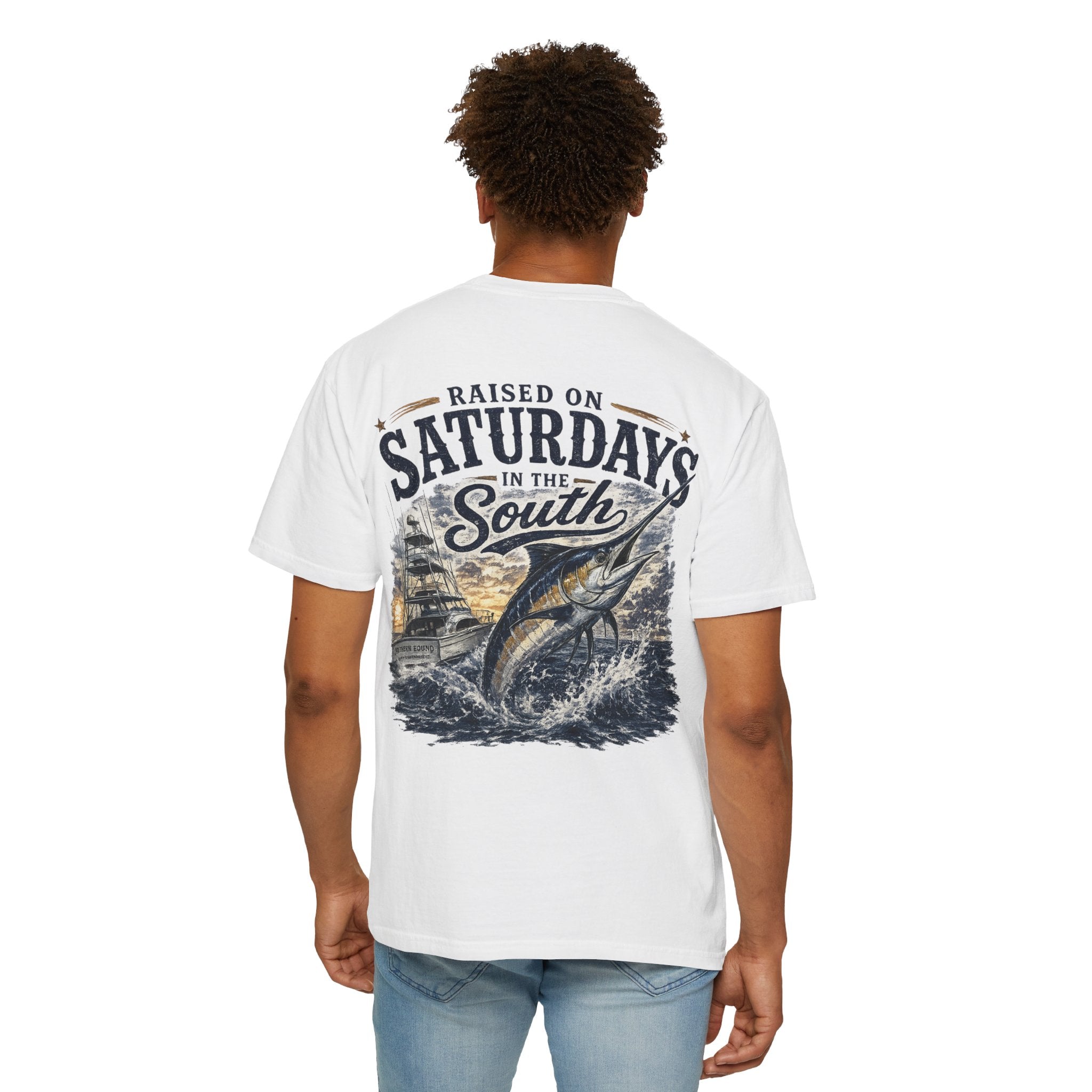 Raised On Saturdays In The South T-Shirt-Deep Sea Saturdays