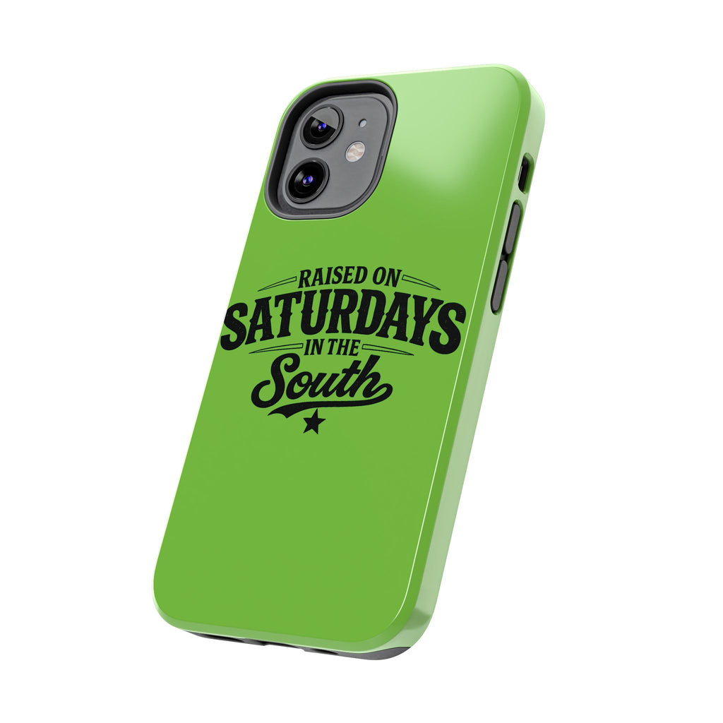 Raised On Saturdays In The South Phone Case-(green)