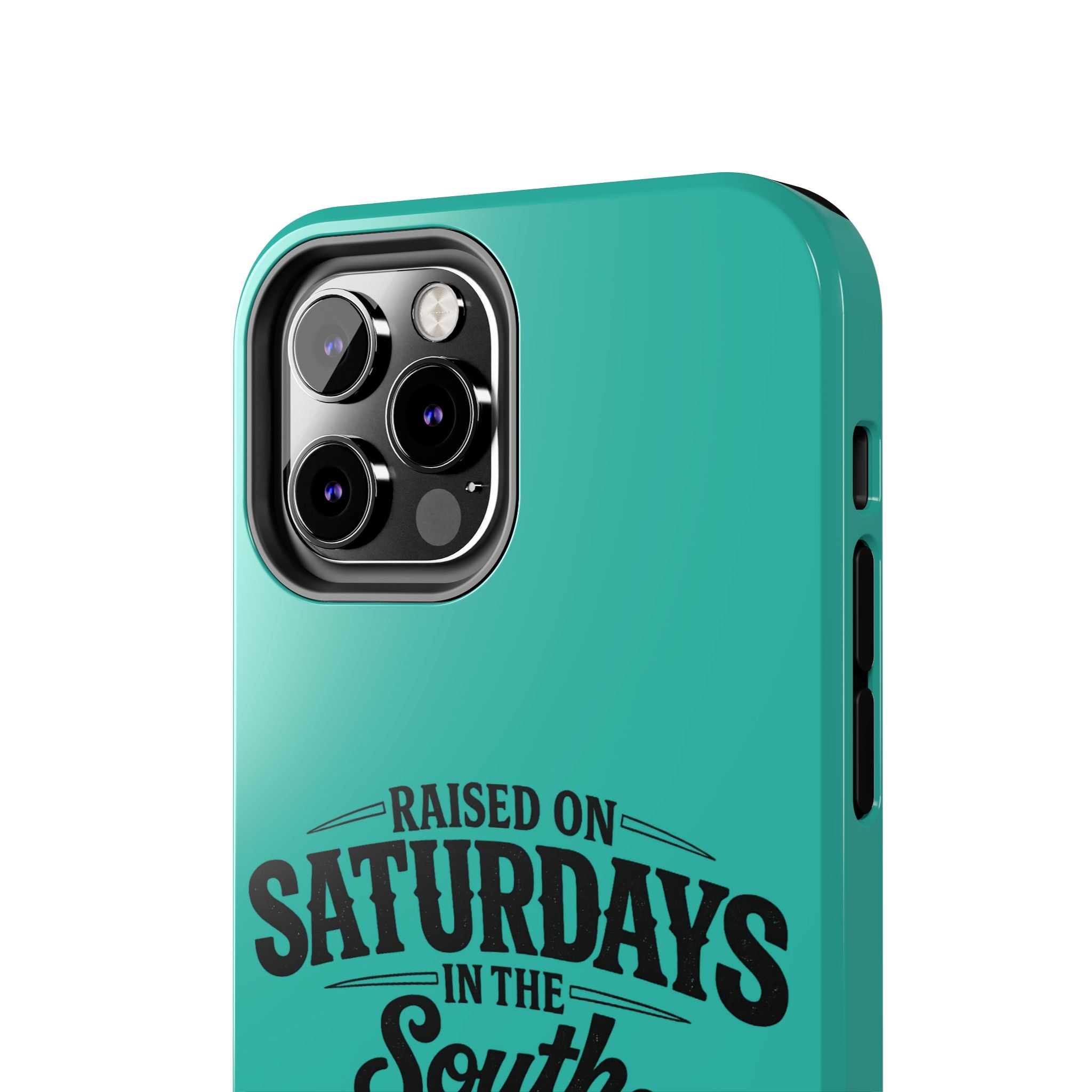 Raised On Saturdays In The South Phone Case-(blue)