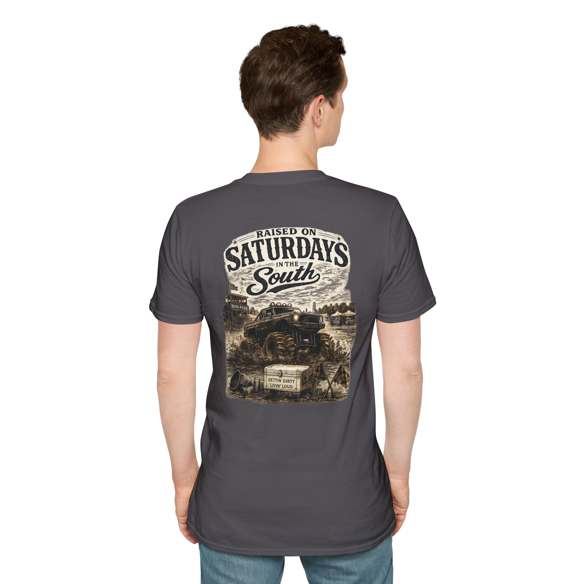 Raised On Saturdays In The South Vintage T-Shirt- Mud Park Saturdays