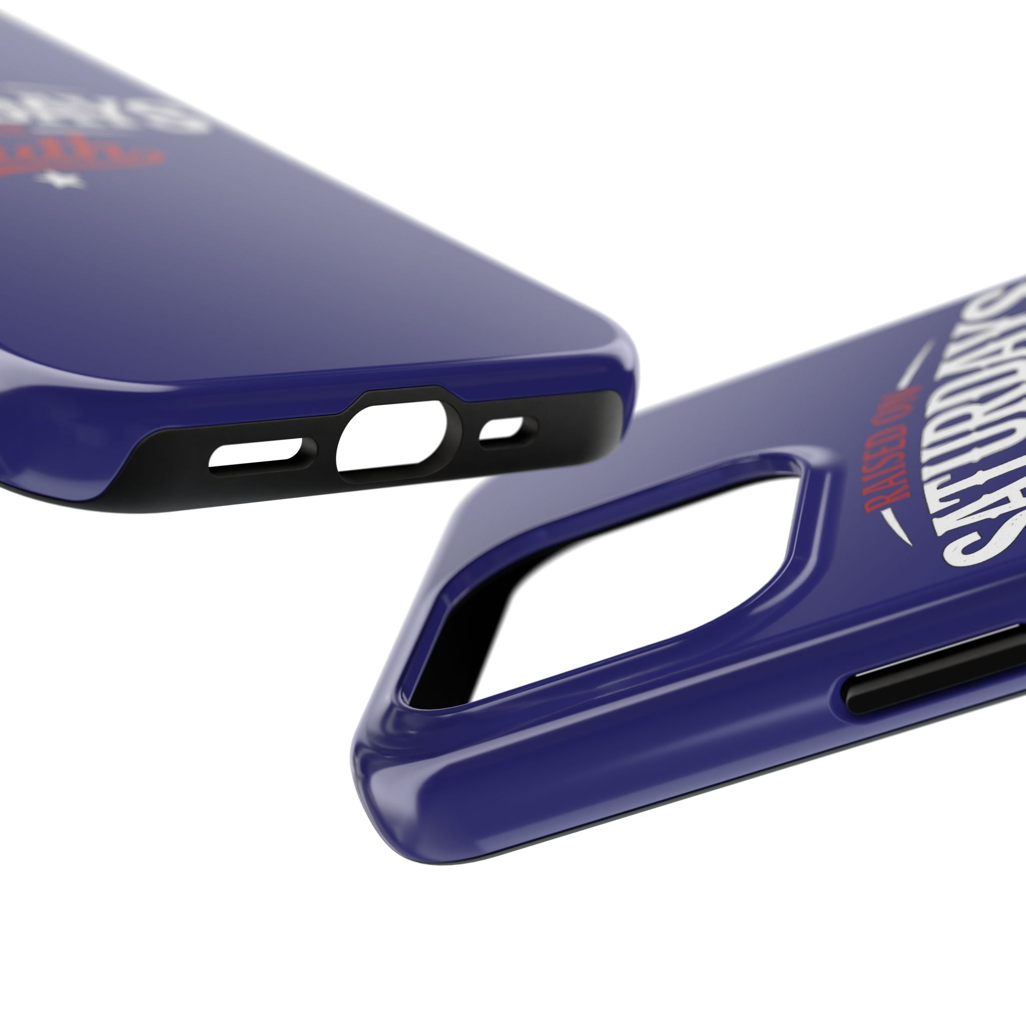 Raised on Saturdays in the South Phone Case-(blue)