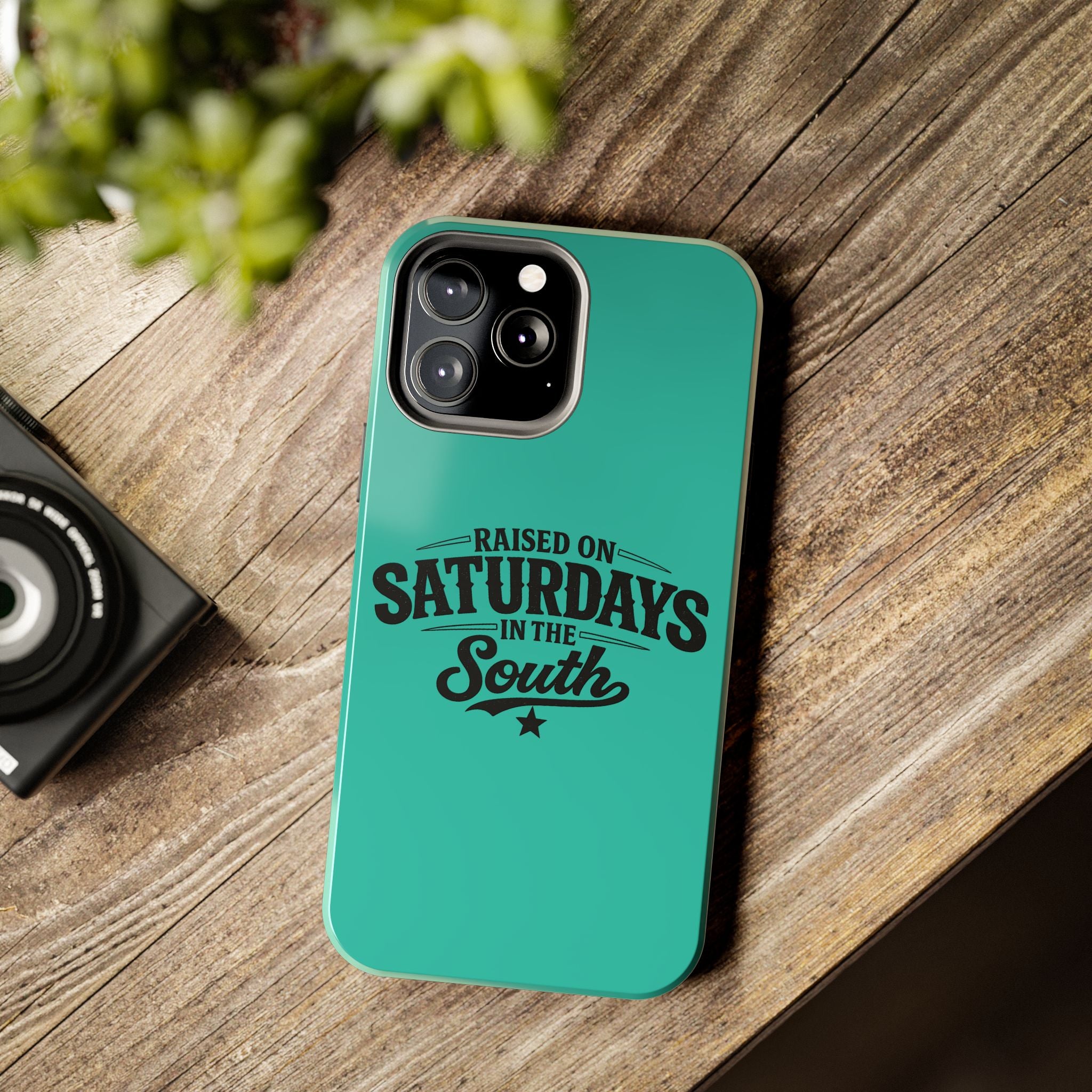 Raised On Saturdays In The South Phone Case-(blue)