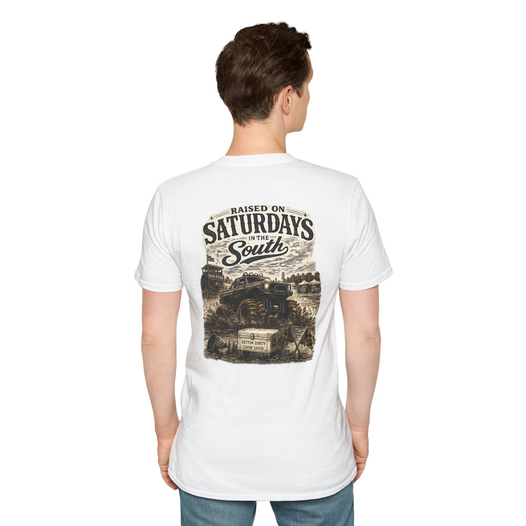 Raised On Saturdays In The South Vintage T-Shirt- Mud Park Saturdays