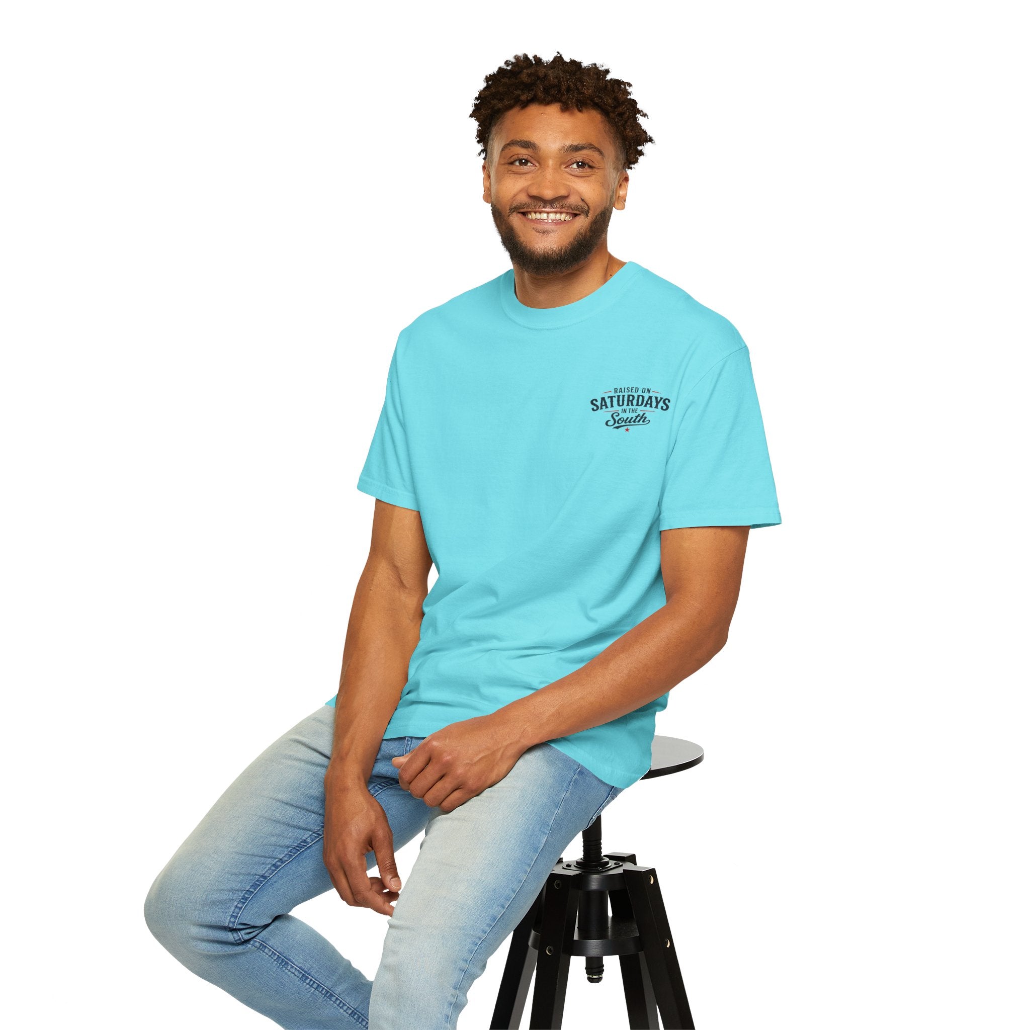 Raised On Saturdays In The South T-Shirt Boy Dad-"Daddy's Home"