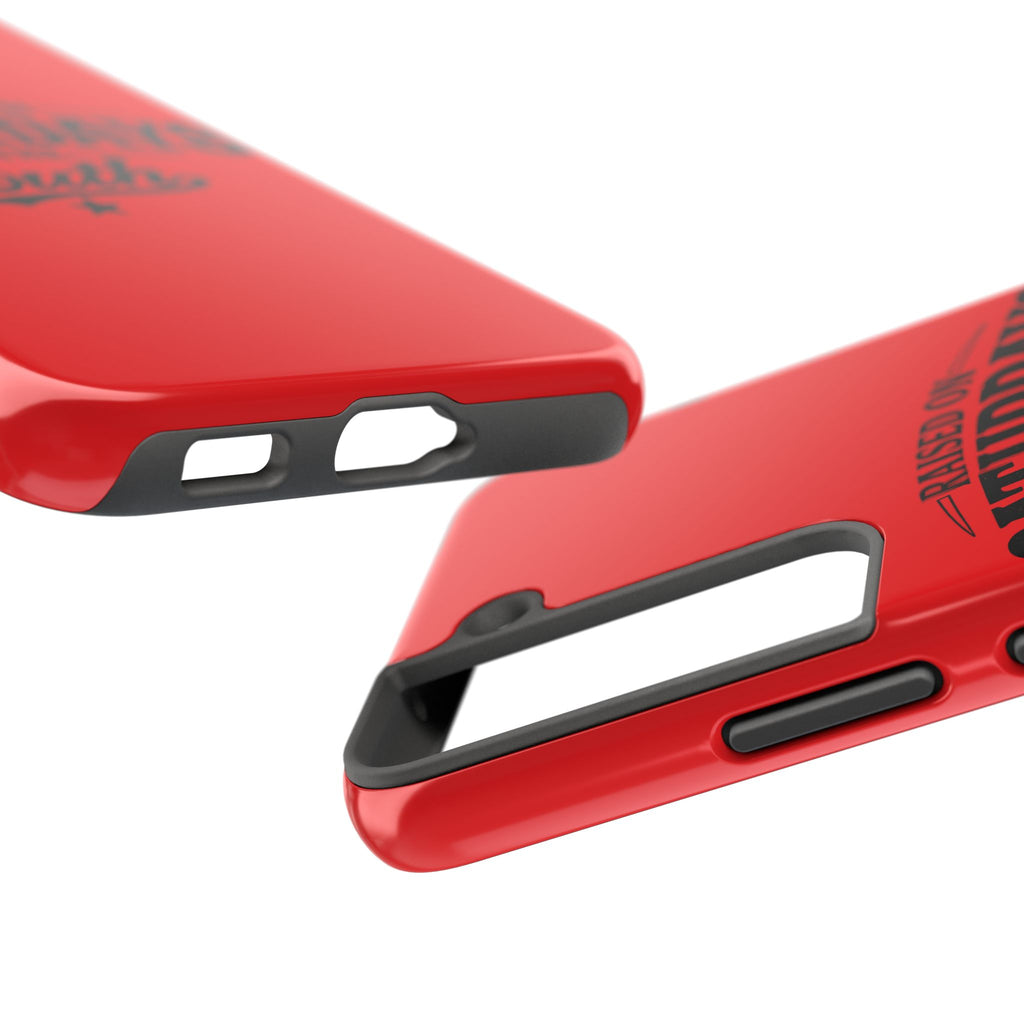 Raised On Saturdays In The South Phone Case-(red)