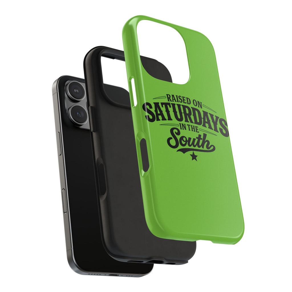 Raised On Saturdays In The South Phone Case-(green)