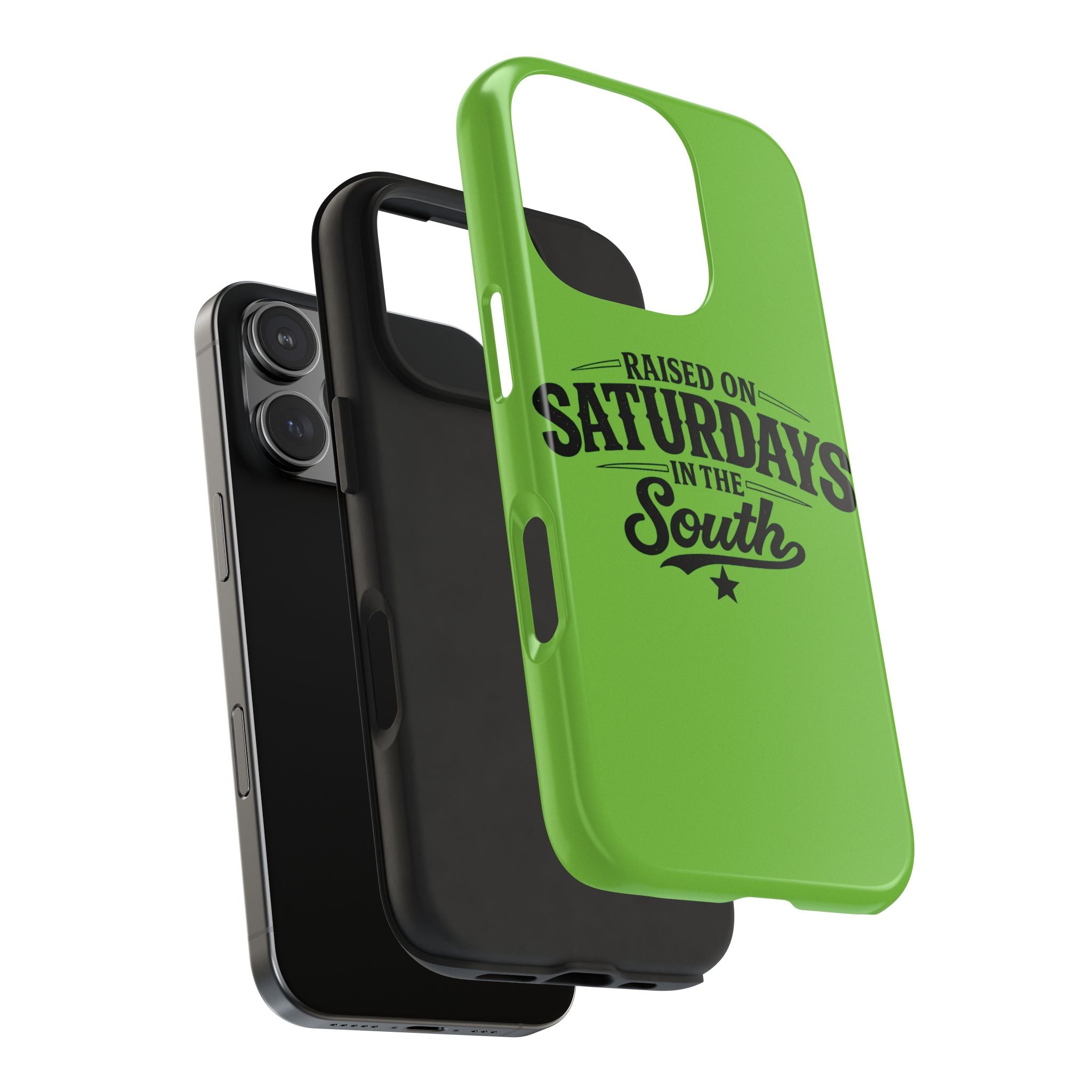 Raised On Saturdays In The South Phone Case-(green)
