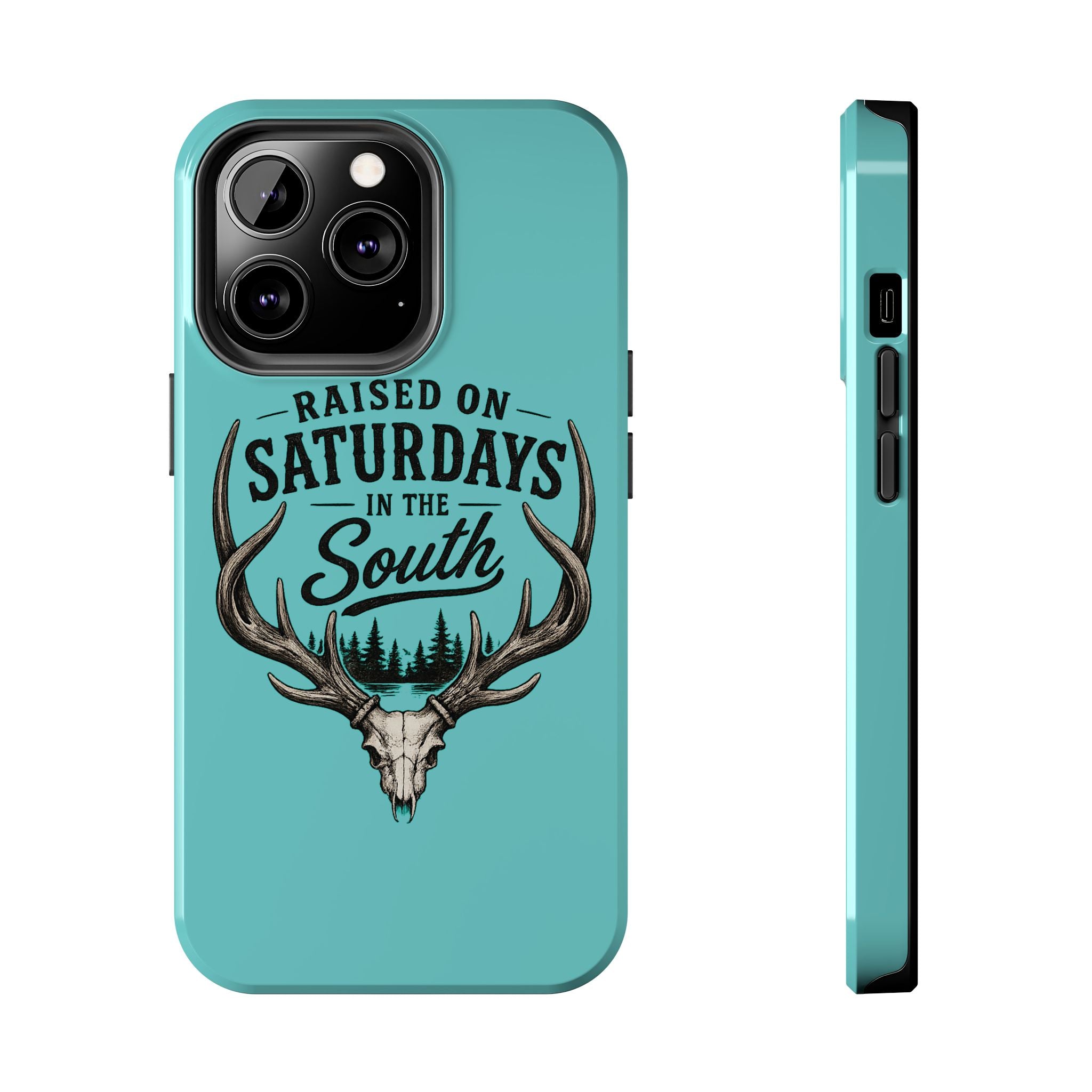 The Spreads Runs Deep In The Woods Phone Case-(blue)