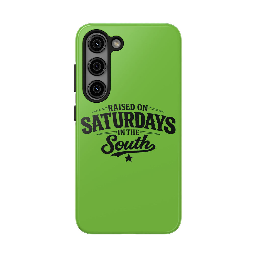 Raised On Saturdays In The South Phone Case-(green)