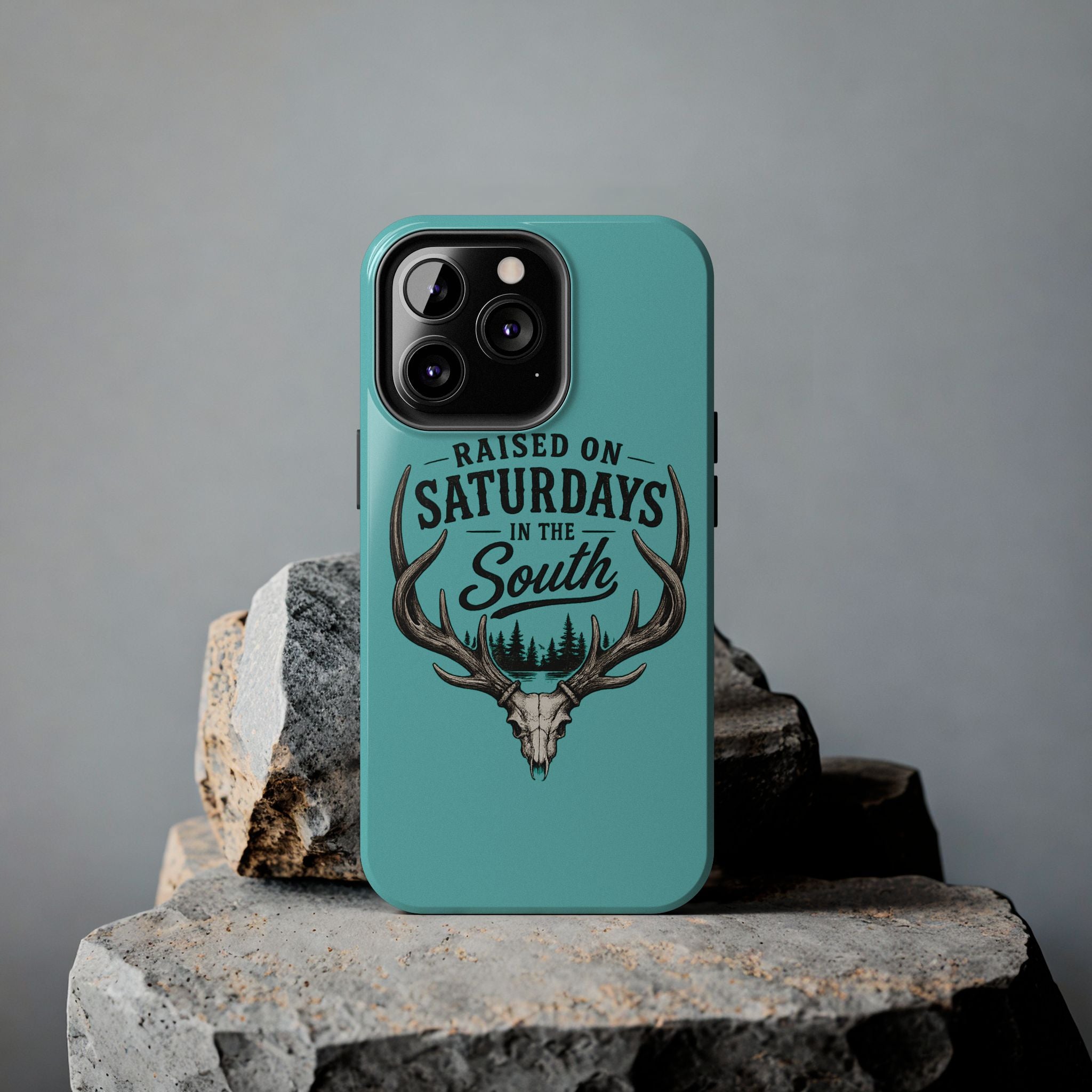 The Spreads Runs Deep In The Woods Phone Case-(blue)