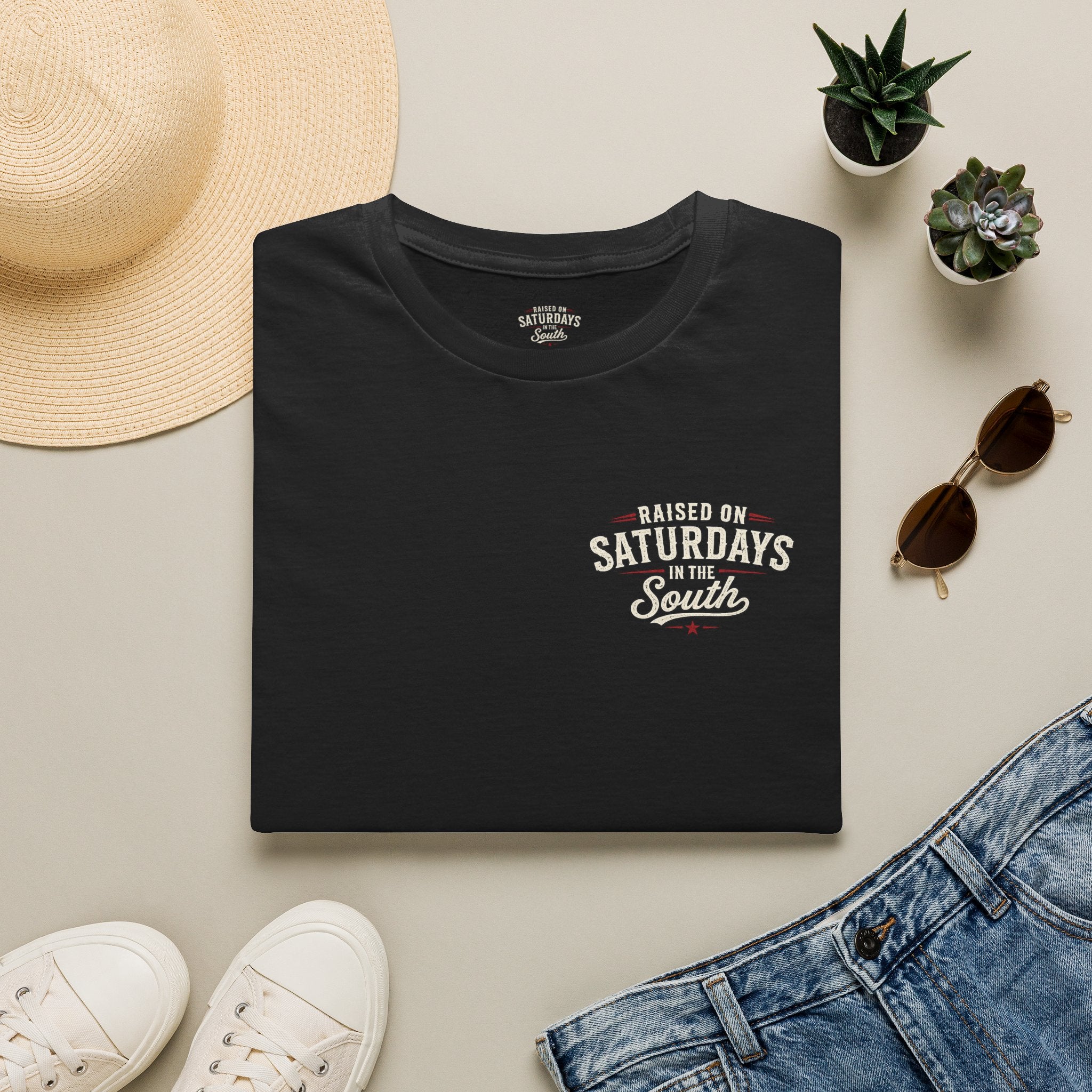Raised On Saturdays In The South Vintage T-Shirt- Mud Park Saturdays